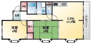 パルフェ上野西の物件間取画像